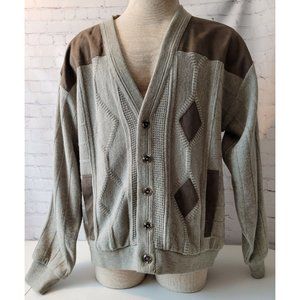 Cooper Cardigan Sweater Acrylic Wool Made in Canada - Large